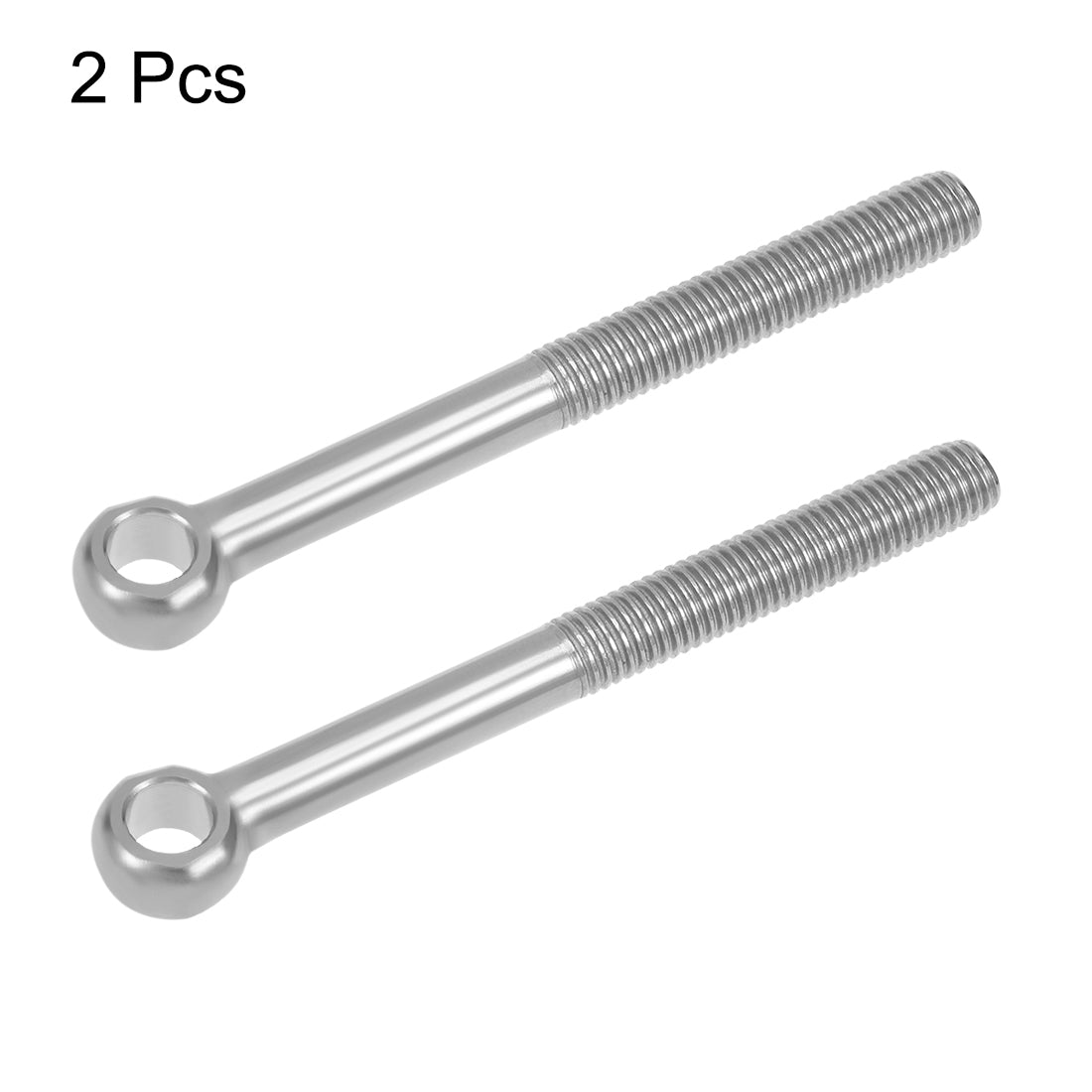 uxcell Uxcell M14 x 140mm Machinery Shoulder Swing Lifting Eye Bolt 304 Stainless Steel Metric Thread 2pcs