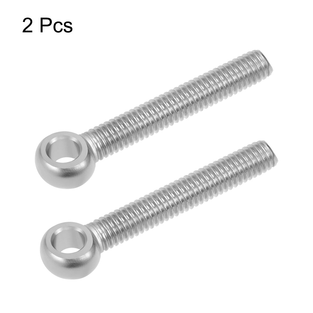 uxcell Uxcell M6 x 40mm Machinery Shoulder Swing Lifting Eye Bolt 304 Stainless Steel Metric Thread 2pcs