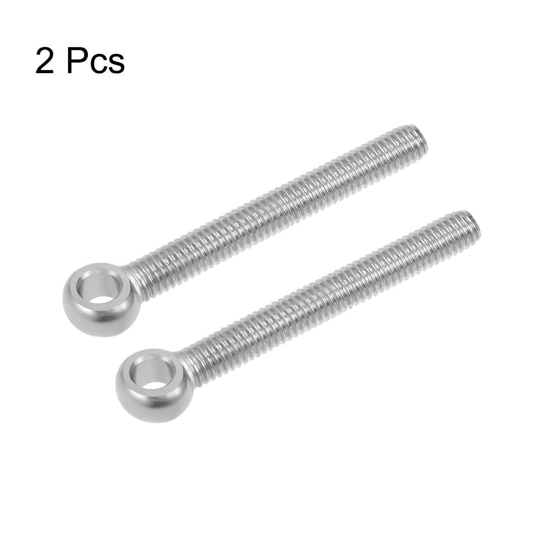 uxcell Uxcell M6 x 50mm Machinery Shoulder Swing Lifting Eye Bolt 304 Stainless Steel Metric Thread 2pcs