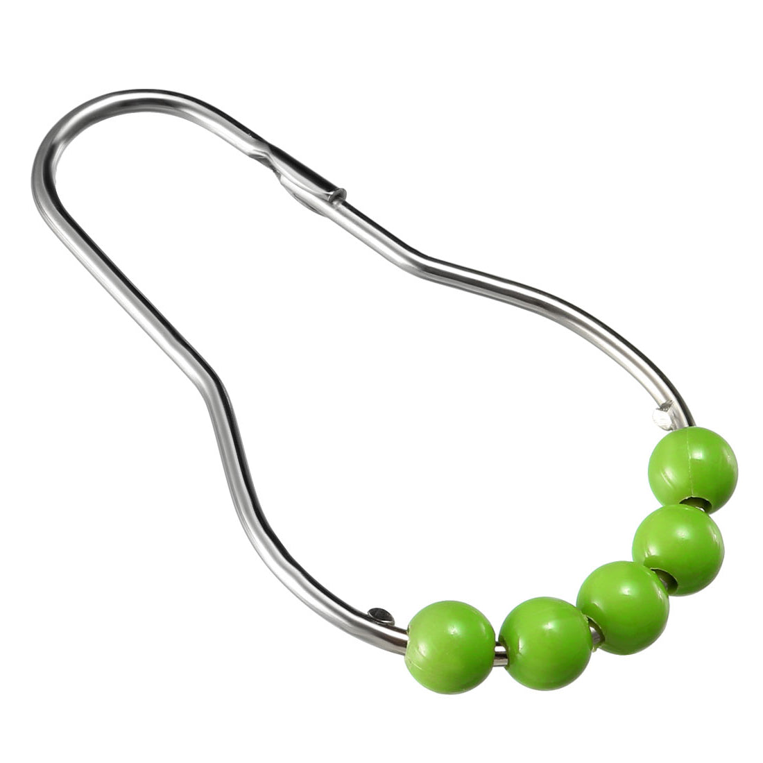 uxcell Uxcell Shower Curtain Ring Hooks Metal for Bathroom Shower Rods Curtains Liners Green Ball 12Pcs