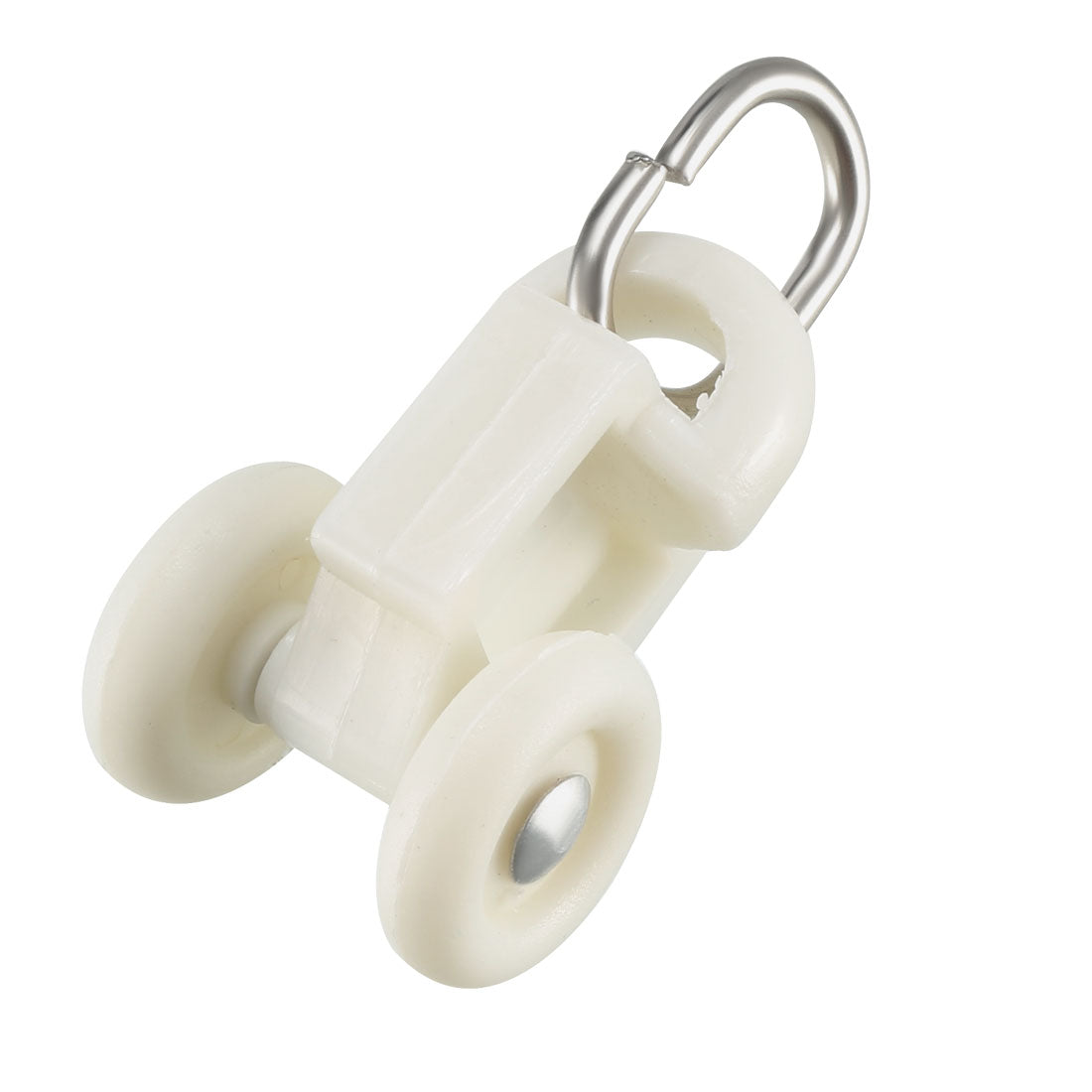 Curtain Track Plastic Twin Wheeled Carriers Drapery Rail Sliding Glider For Wind