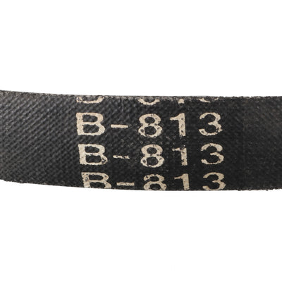 Harfington Uxcell B-813 V Belt Machine Transmission Rubber, Black Replacement Drive Belt