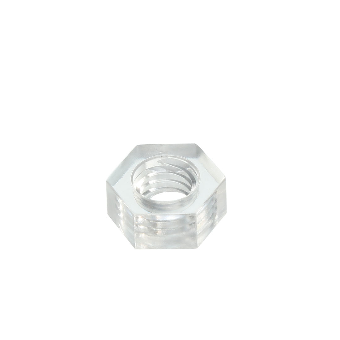 uxcell Uxcell Hex Nut, Metric Acrylic M4x0.7mm Thread Hexagon Nuts  Clear 50pcs