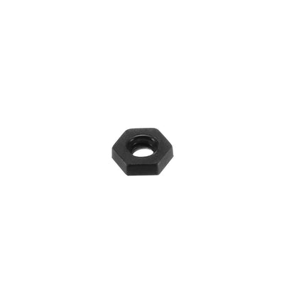 Harfington Uxcell Hex Nut, Metric Nylon M2x0.4mm Thread Hexagon Nuts Black 100pcs