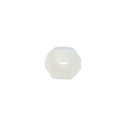 Harfington Uxcell Hex Nut, Metric Nylon M3x0.5mm Thread Hexagon Nuts White 100pcs