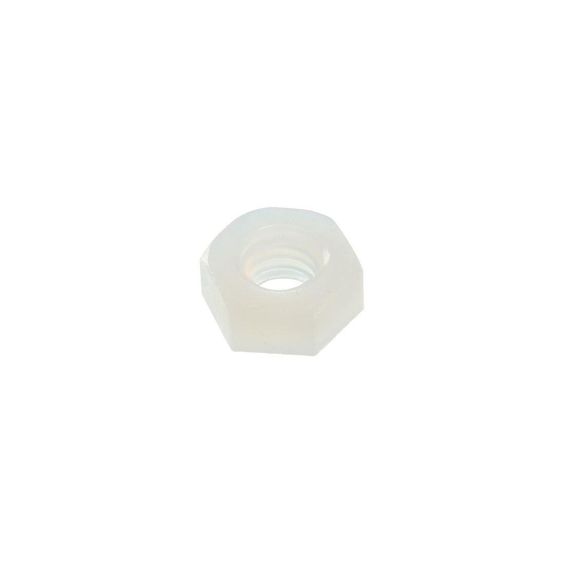 uxcell Uxcell Hex Nut, Nylon M4x0.7mm Thread Hexagon Nuts  White 30pcs