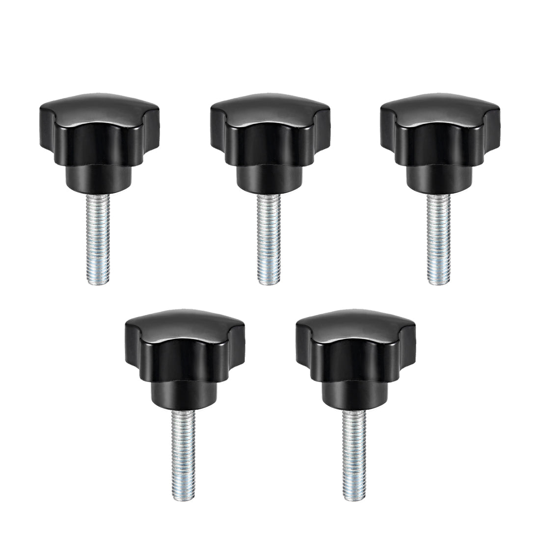 uxcell Uxcell 5 Pack Star Knobs Grips Male Thread  Steel Zinc Stud Replacement PP