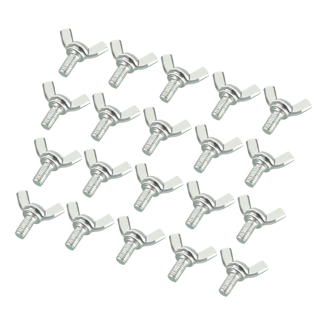 uxcell Uxcell Wingbolt Butterfly Wing Thumb Hand Screws Bolts M5x10mm 0.8mm Pitch Carbon Steel 20pcs