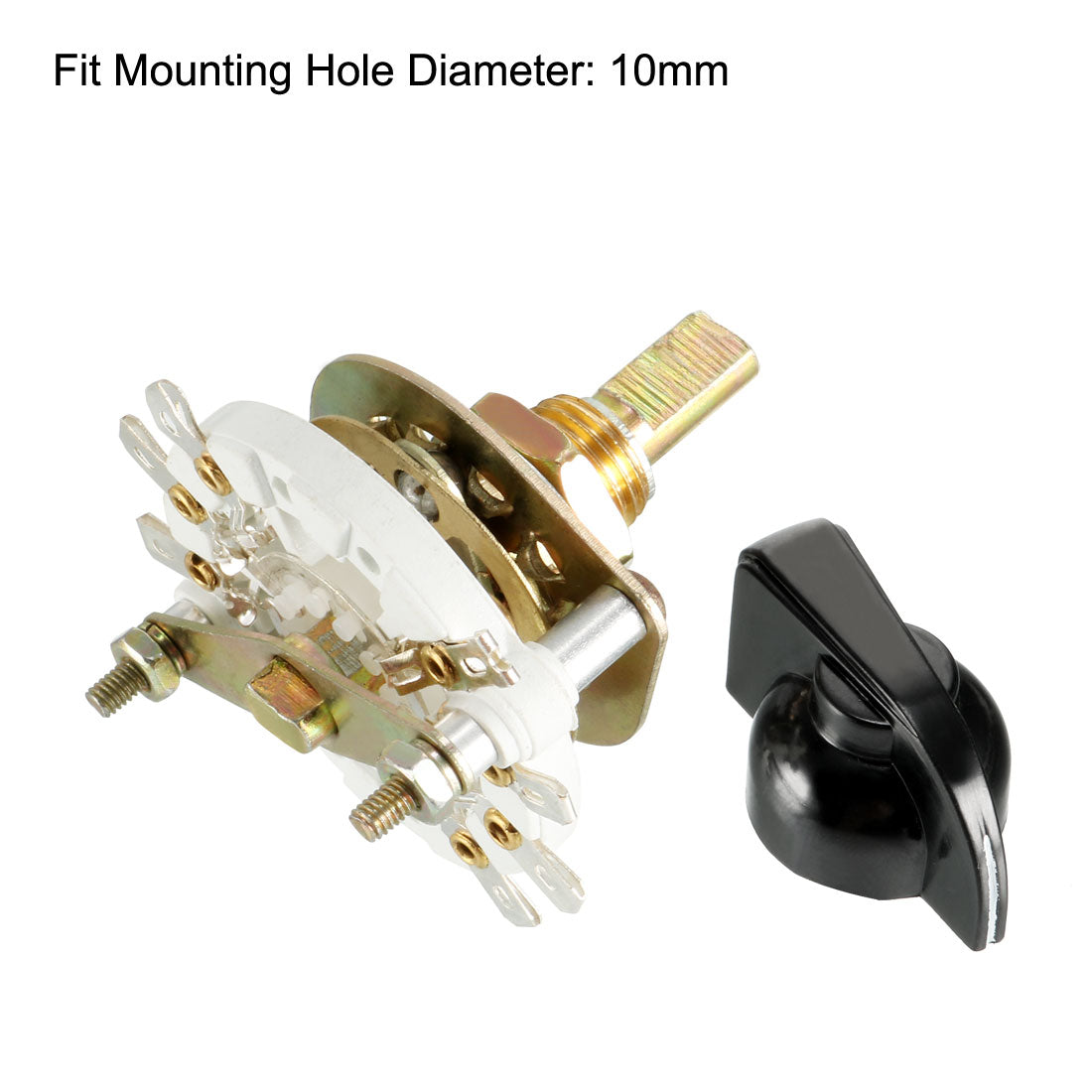 sourcing map 6P3T 6 Palo 3 Lancio 2 Deck Band Channel Rotary Switch Selector con manopola di plastica sourcing map 6P3T 6 Palo 3 Lancio 2 Deck Band Channel Rotary Switch Selector con manopola di plastica