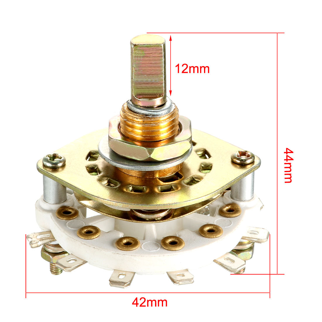 uxcell Uxcell 1P7T 1Pole 7Position Selectable Single Deck Band Selector Rotary Switch 1PCS