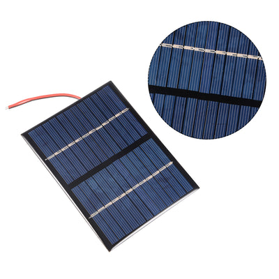 Harfington Uxcell 1.5W 12V Small Solar Panel Module DIY Polysilicon with 150mm Wire for Toys Charger