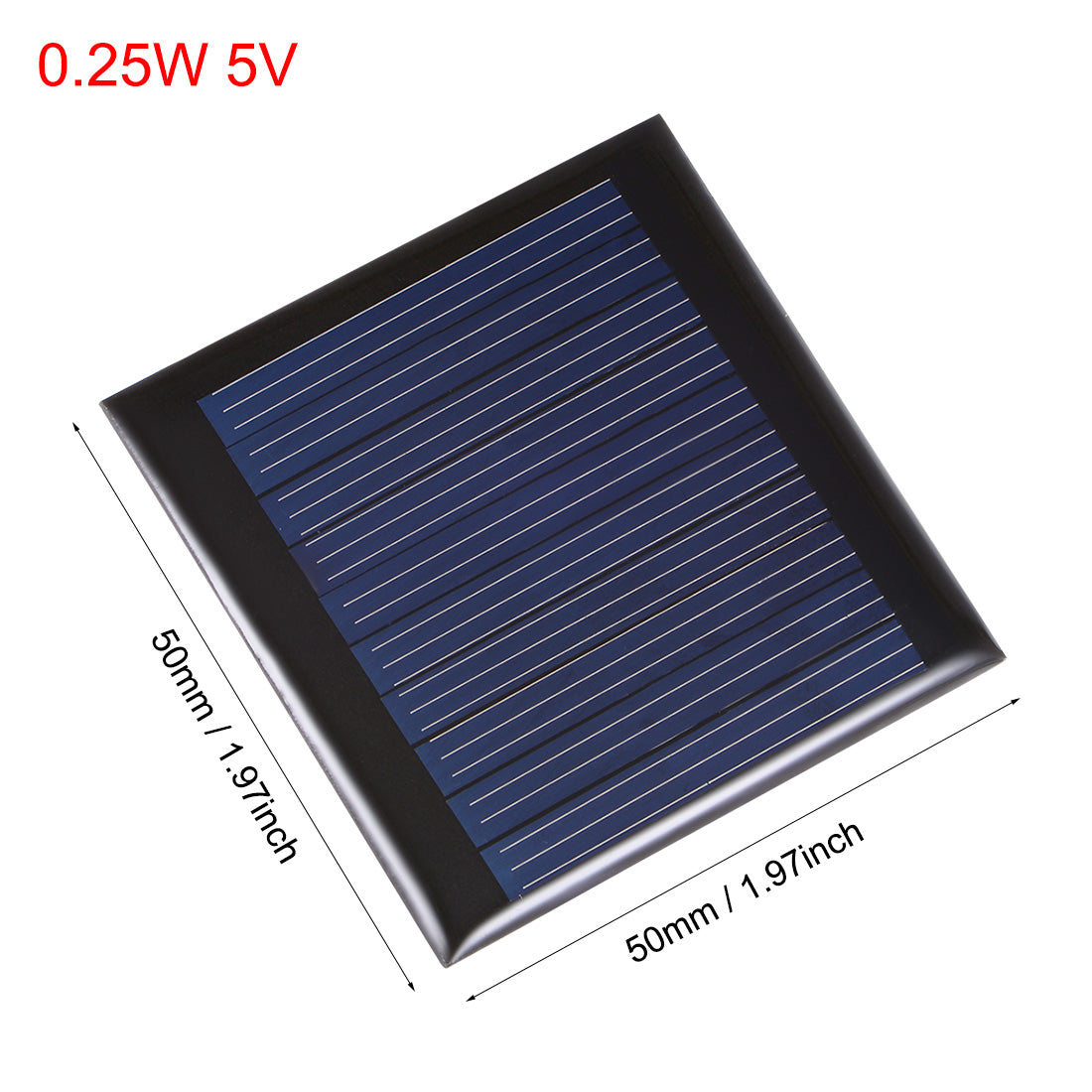 Uxcell Uxcell 5Pcs 0.25W 5V Small Solar Panel Module DIY Polysilicon for Toys Charger
