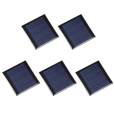 Harfington Uxcell 5Pcs 0.25W 5V Small Solar Panel Module DIY Polysilicon for Toys Charger