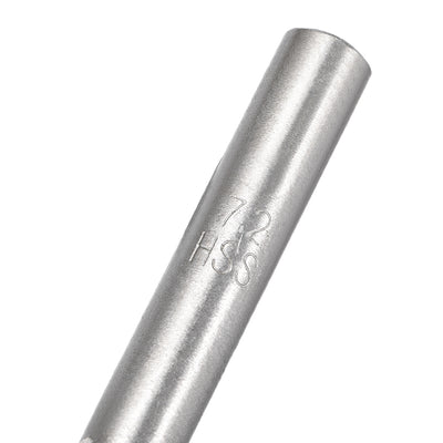 Harfington Uxcell 7.2mm Twist Drill High Speed Steel Bit HSS-4241 for Steel, Aluminum Alloy 1pcs