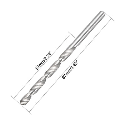 Harfington Uxcell 4.7mm Twist Drill High Speed Steel Bit HSS-4241 for Steel,Aluminum Alloy 5pcs