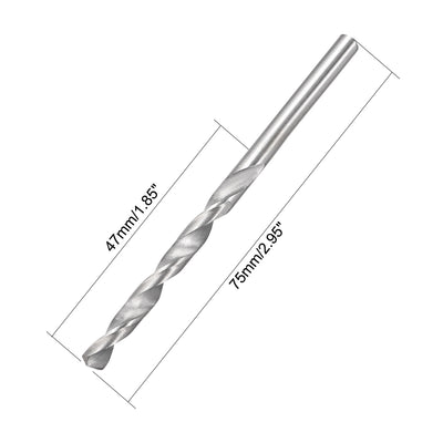 Harfington Uxcell 4.2mm Twist Drill High Speed Steel Bit HSS-4241 for Steel,Aluminum Alloy 10pcs
