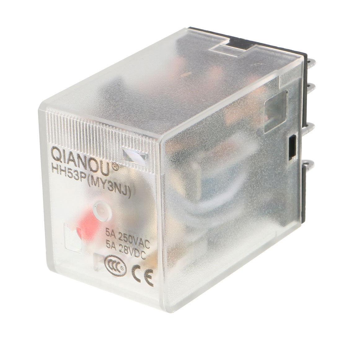 uxcell Uxcell AC 24V Coil Red Indicator Light 11 Pin 3P3T Electromagnetic General Purpose Power Relay