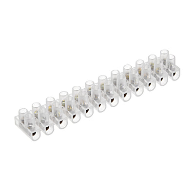 Harfington Uxcell Terminal Block , 3A 12 Position Dual Row Type U Wire Connector Screw Terminal Barrier Strip , Pack of 10