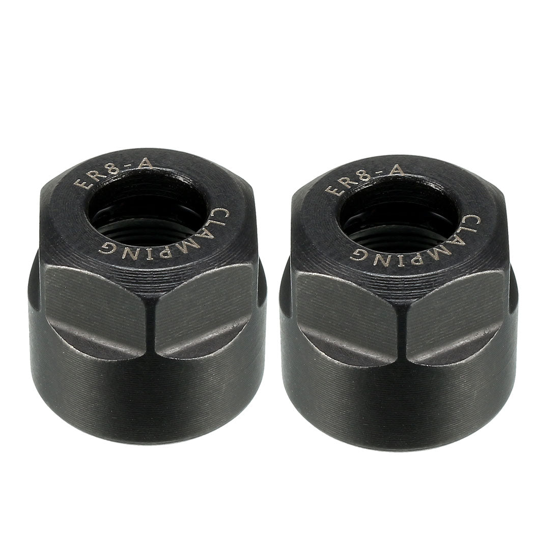 uxcell Uxcell ER8 A Type Collet Clamping Hex Nuts for CNC Milling Chuck Holder Lathe 2 Pcs