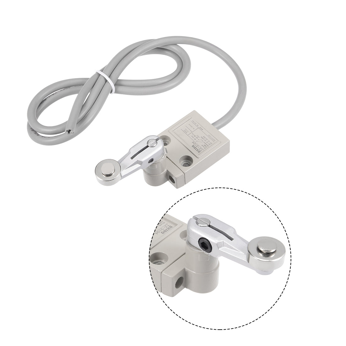 uxcell Uxcell TZ-3104 3108 Roller Lever Arm Limit Switch Momentary Compact Prewired 1NC+1NO