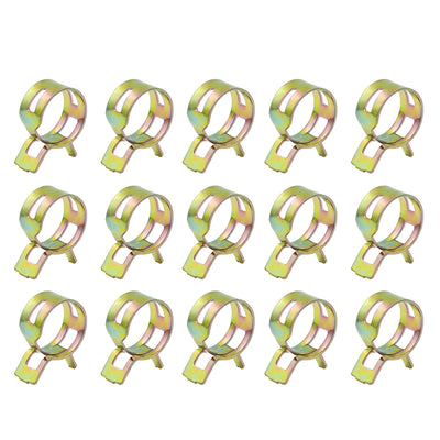 Harfington 15pcs 22mm Car Fuel Line Spring Clips Water Pipe Air Tube Clamps Hose Fastener