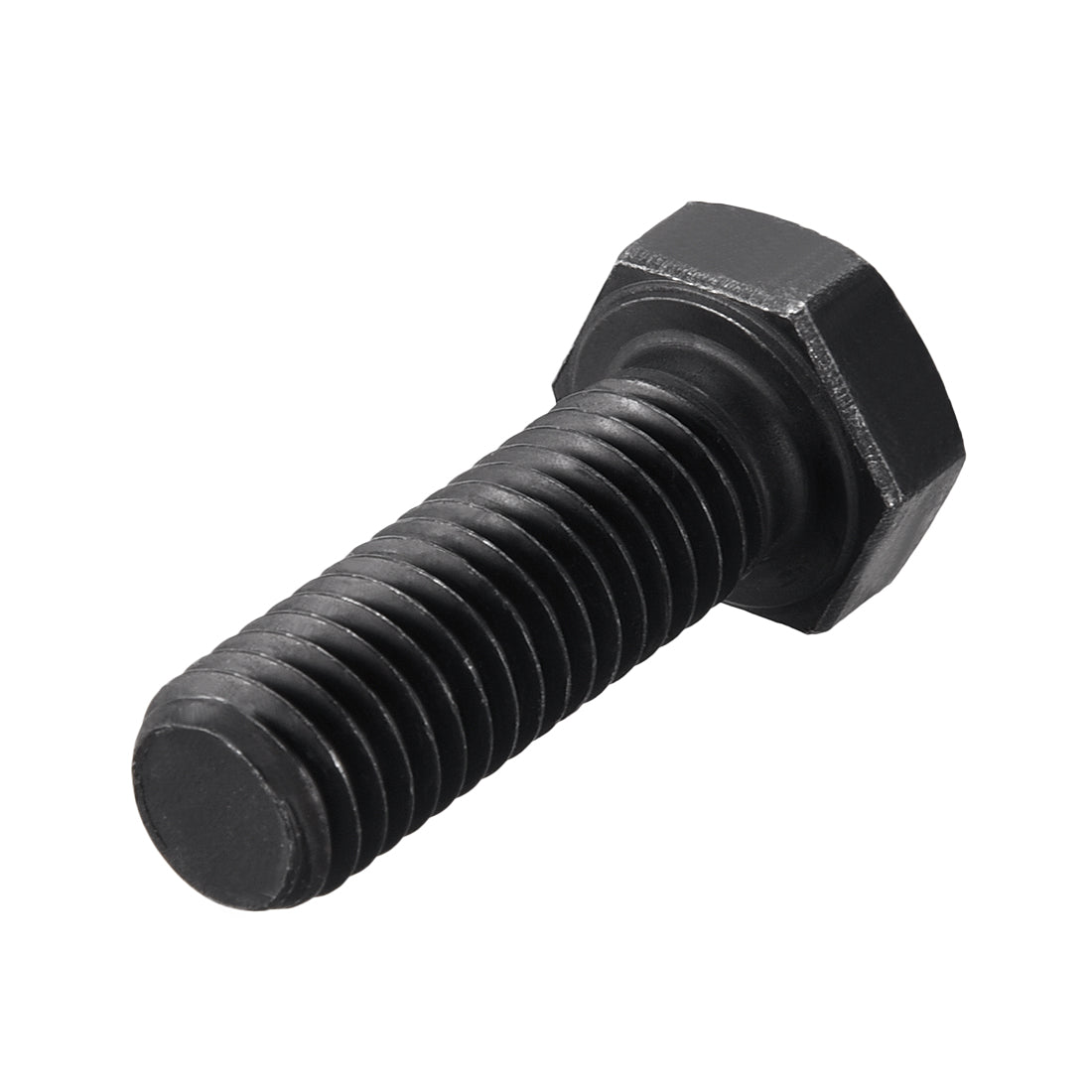 uxcell Uxcell 1/2''-13*1-1/2'' Hex Head Screw Bolts Fastener Carbon Steel Black, 2pcs