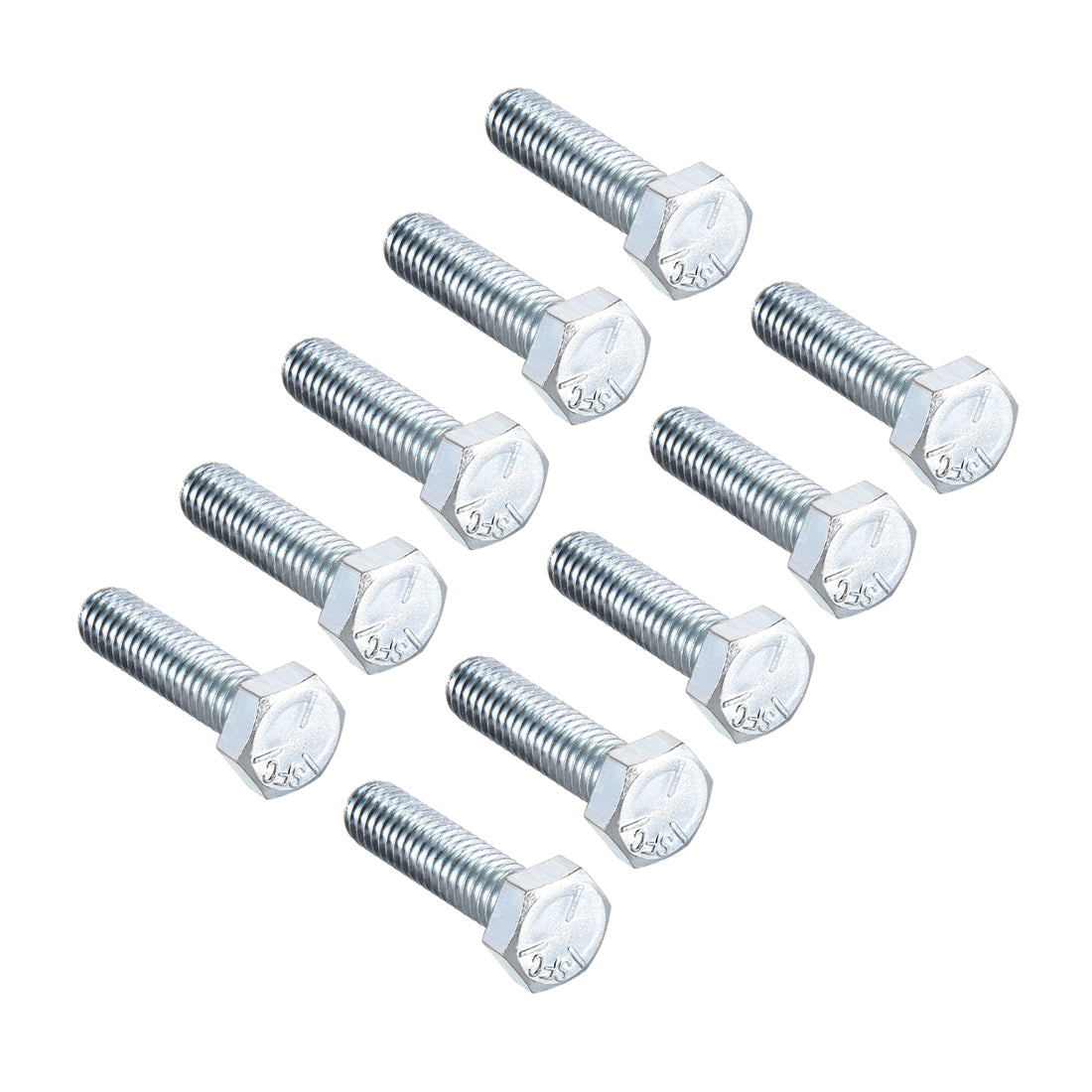 uxcell Uxcell Hex Head Screw Bolts Carbon Steel 5/16"-18*1-1/4" Fastener Grade 5 UNC 10pcs