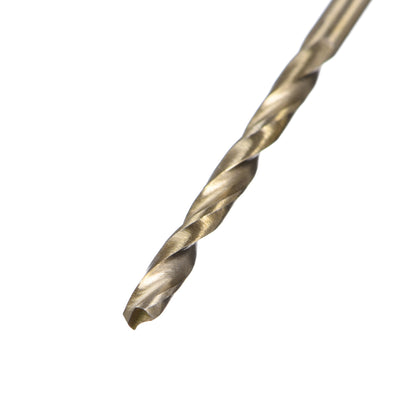 Harfington Uxcell 2.1mm Twist Drill High Speed Steel Bit HSS M35 5% Co for Steel,Copper,Aluminum Alloy 5pcs