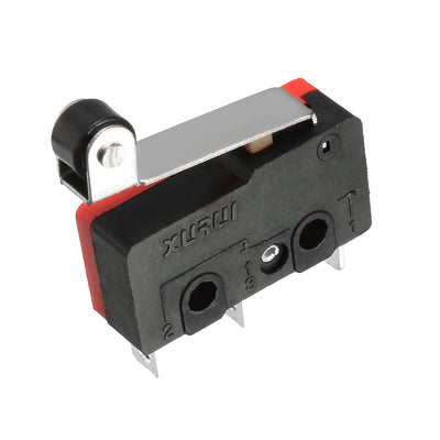 Harfington Uxcell 5A/125VAC, 3A/250VAC Hinge Roller Lever Action Micro Switch