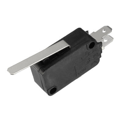Harfington Uxcell 2PCS XV-152-1C25 Black Straight Lever Micro Limit Switch