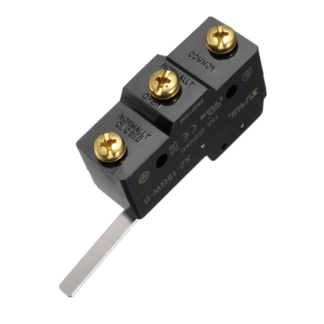 uxcell Uxcell XZ-15GW-B Long Hinge Lever Type Micro Limit Switch