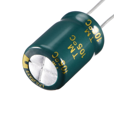 Harfington Uxcell Aluminum Radial Electrolytic Capacitor Low ESR 220uF 63V 105 Celsius 3000H Life 10x16mm High Ripple Current Low Impedance 20pcs Green
