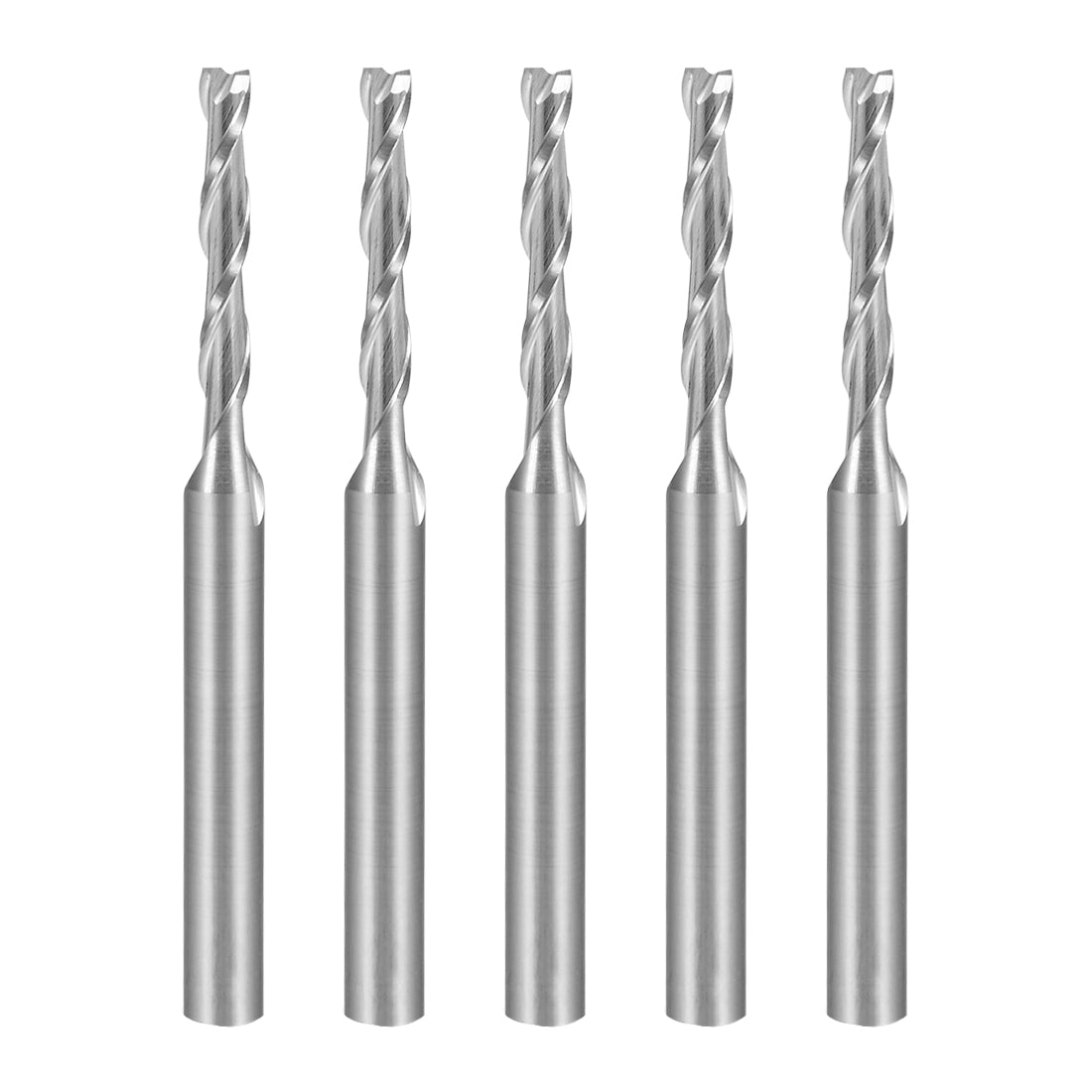 uxcell Uxcell Flat Nose End Mill Cutter CNC Router Bits Flute for Acrylic PVC MDF Hardwood
