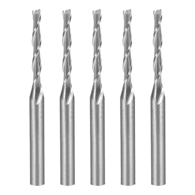 Harfington Uxcell Flat Nose End Mill Cutter CNC Router Bits Flute for Acrylic PVC MDF Hardwood