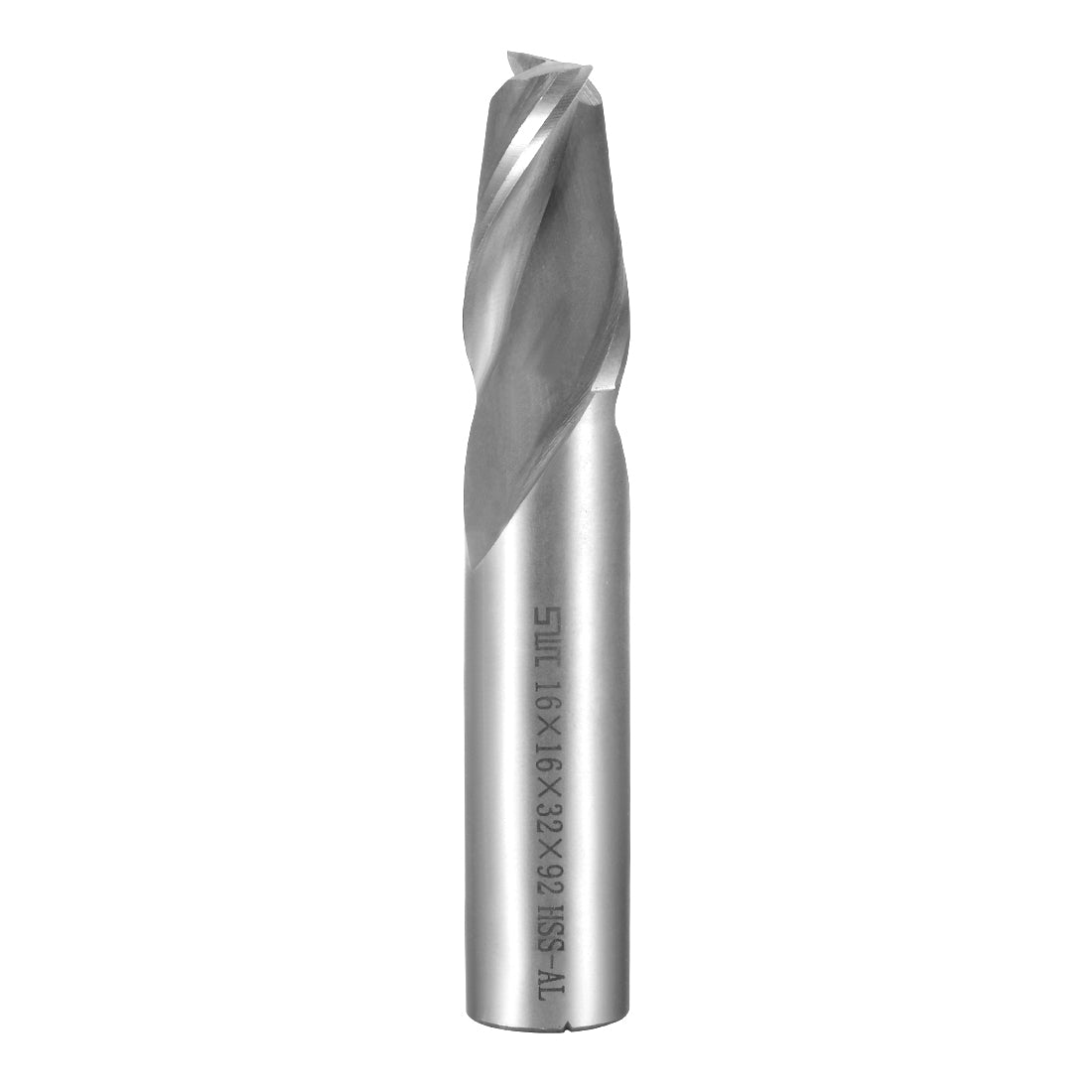 uxcell Uxcell High Speed Steel HSS-AL 2 Flute Straight End Mill Cutter CNC Router Bits, 16 x 16 x 32mm