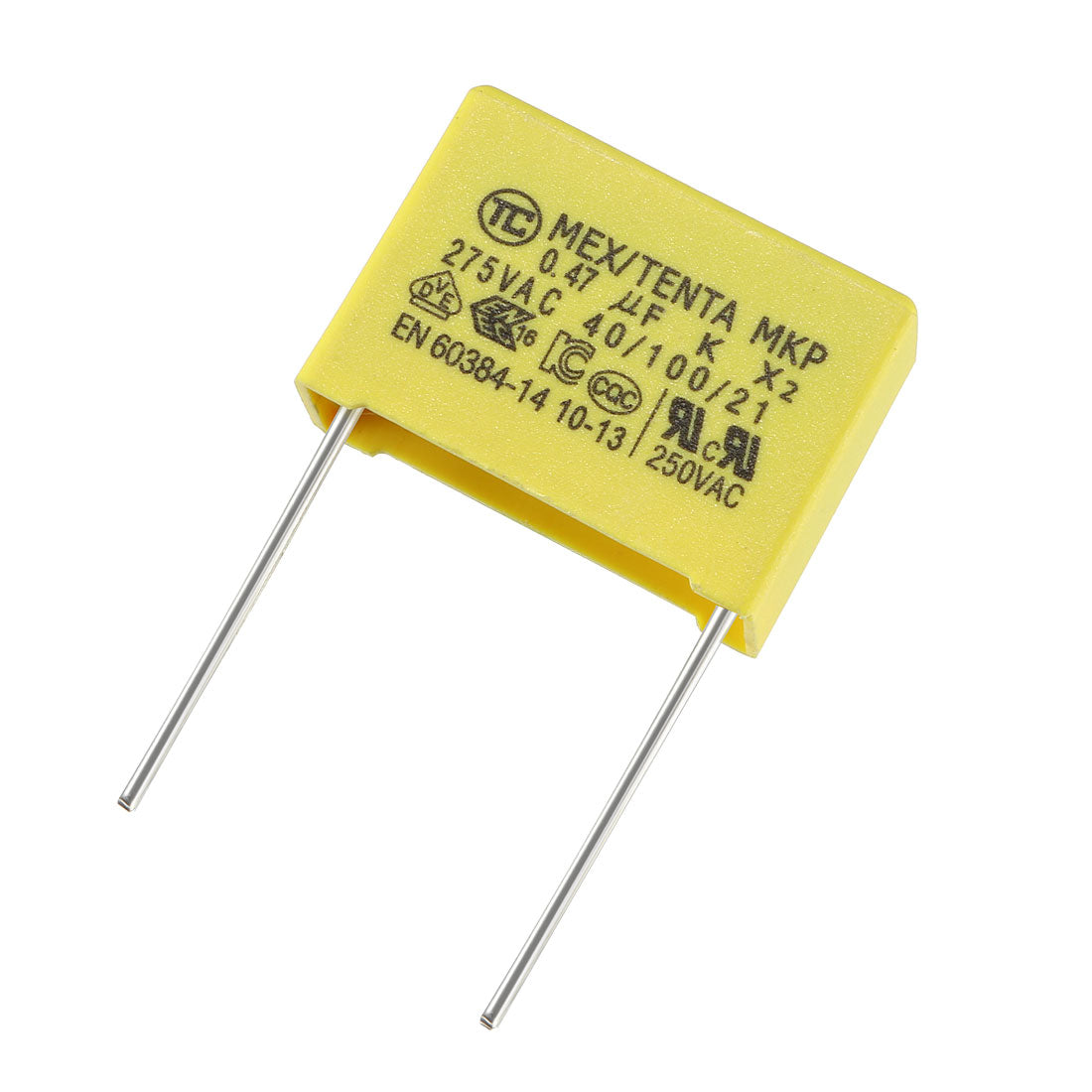 uxcell Uxcell Polypropylene Film Safety Capacitors 0.47uF 250VAC X2 MKP 5 Pcs