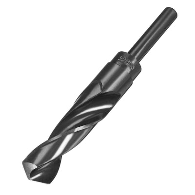 Harfington Uxcell 22mm Drill Bit HSS 9341 Black Oxide with 1/2 Inch Straight Reduced Shank
