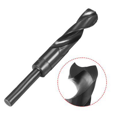 Harfington Uxcell 19mm Drill Bit HSS 9341 Black Oxide with 1/2 Inch Straight Reduced Shank