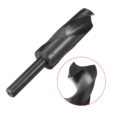 Harfington Uxcell 28mm Drill Bit HSS 9341 Black Oxide with 1/2 Inch Straight Reduced Shank
