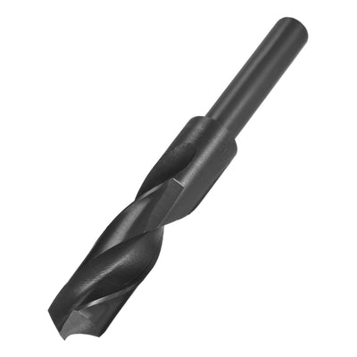 Harfington Uxcell 19.5mm Drill Bit HSS 9341 Black Oxide with 1/2 Inch Straight Reduced Shank
