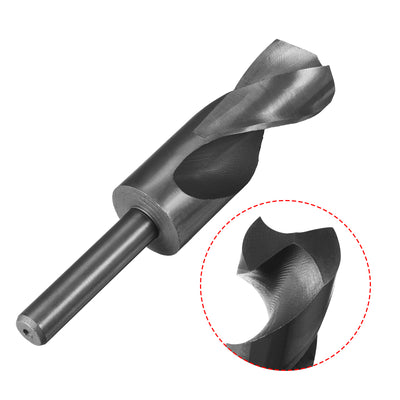 Harfington Uxcell 30mm Drill Bit HSS 9341 Black Oxide with 1/2 Inch Straight Reduced Shank