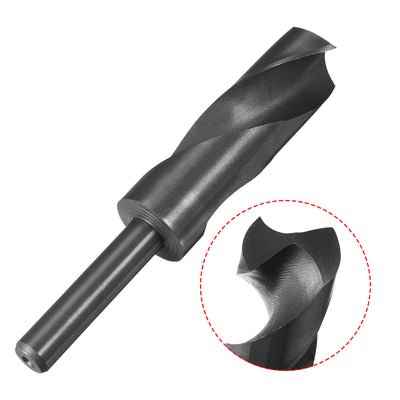 Harfington Uxcell 27mm Drill Bit HSS 9341 Black Oxide with 1/2 Inch Straight Reduced Shank