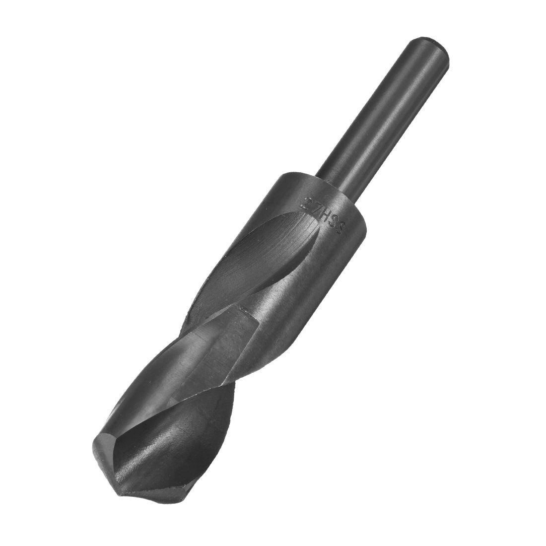 uxcell Uxcell 27mm Drill Bit HSS 9341 Black Oxide with 1/2 Inch Straight Reduced Shank