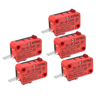 Harfington Uxcell 5PCS Push Button Action Micro Switches for Microwave Oven Door