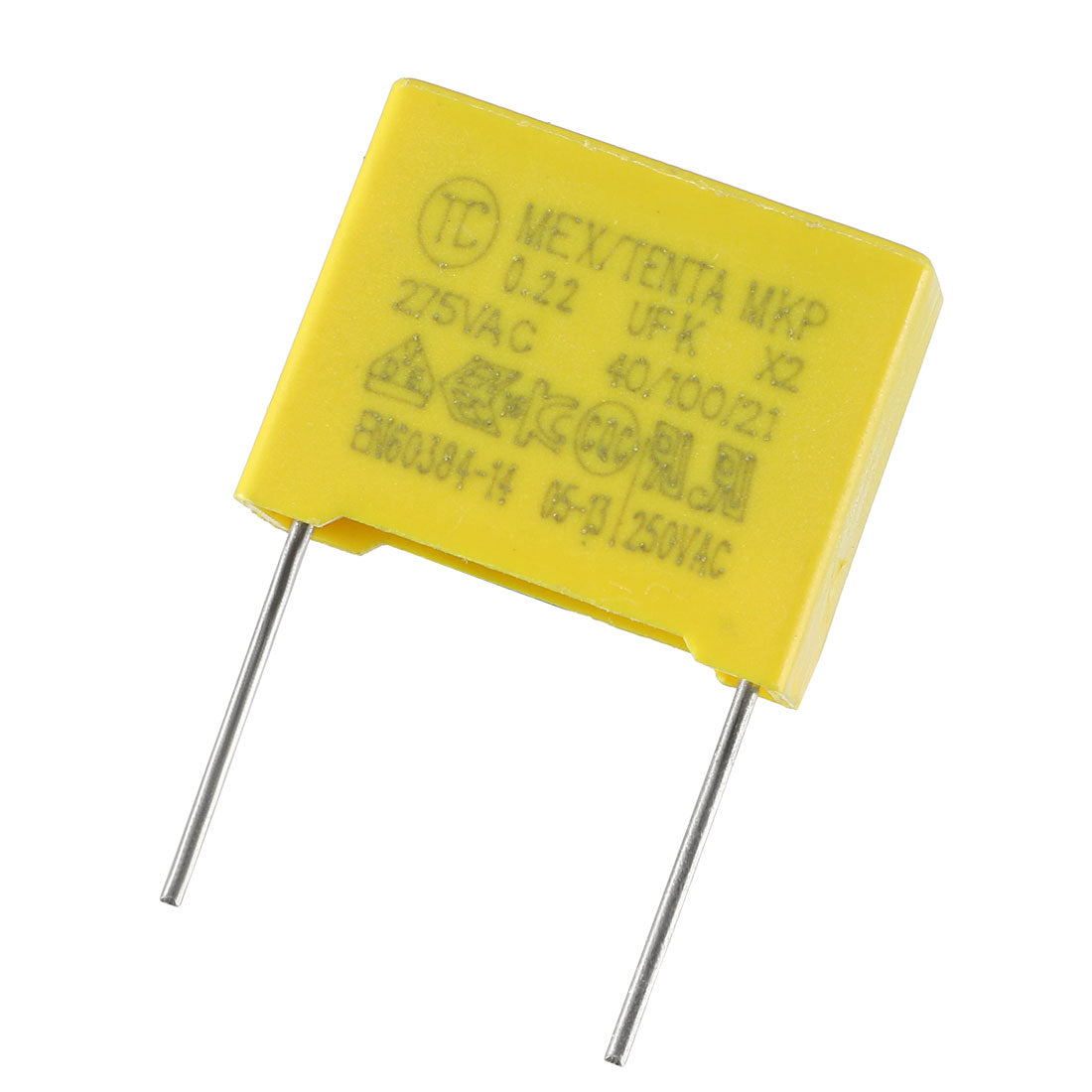 uxcell Uxcell Safety Capacitors Polypropylene Film 0.22uF 275VAC X2 MKP 10 Pcs