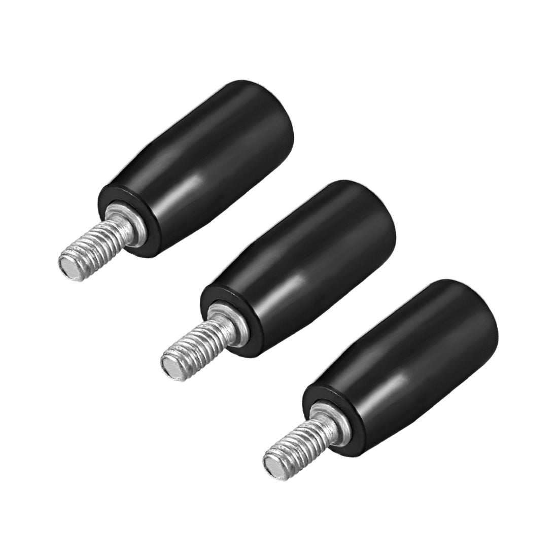 uxcell Uxcell 3 Pcs Revolving Handwheel Machine Handle M6 Male Threaded Stem for Milling Machine