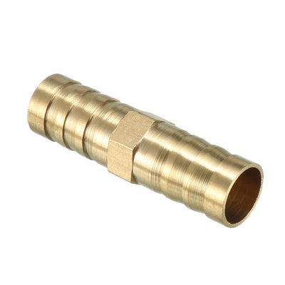 Harfington Uxcell 12mm Brass Barb Hose Fitting Straight Connector Coupler