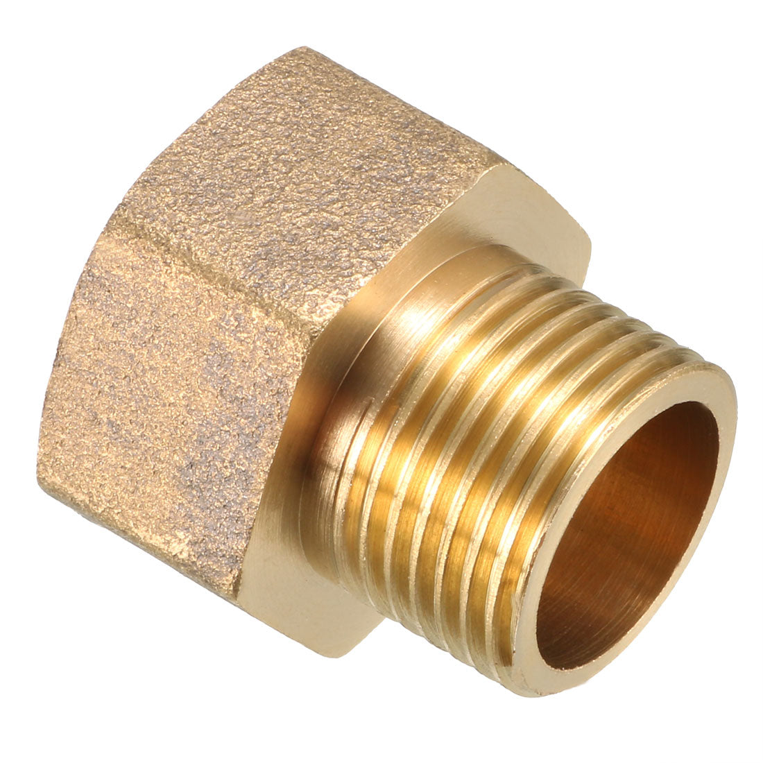 uxcell Uxcell Brass Threaded Pipe Fitting G3/8 Male x G1/2 Female Coupling 3pcs