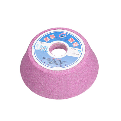 Harfington Uxcell 4-Inch Flaring Cup Grinding Wheel 80 Grits Pink Aluminum Oxide PA Surface Grinding Ceramic Tools