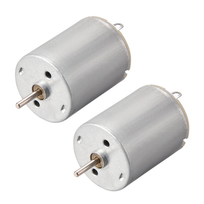 Harfington Uxcell DC Motor 3V 19000RPM 0.7A Electric Motor Round Shaft for RC Boat  Model DIY Hobby 2Pcs